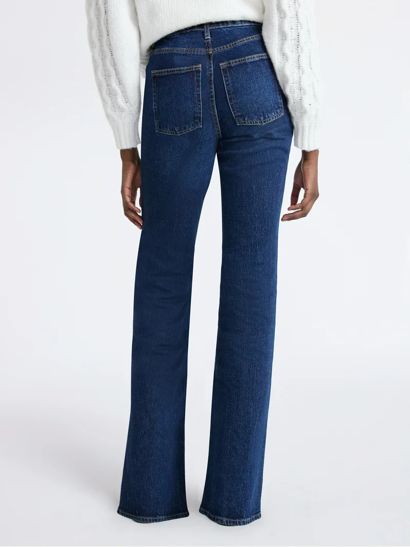 Free Assembly Women's Mid Rise Full Length Bootcut Jeans, 32" Inseam, Sizes 0-20 | Walmart (US)