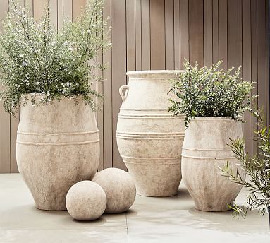 Sienna Cement Planters | Pottery Barn (US)