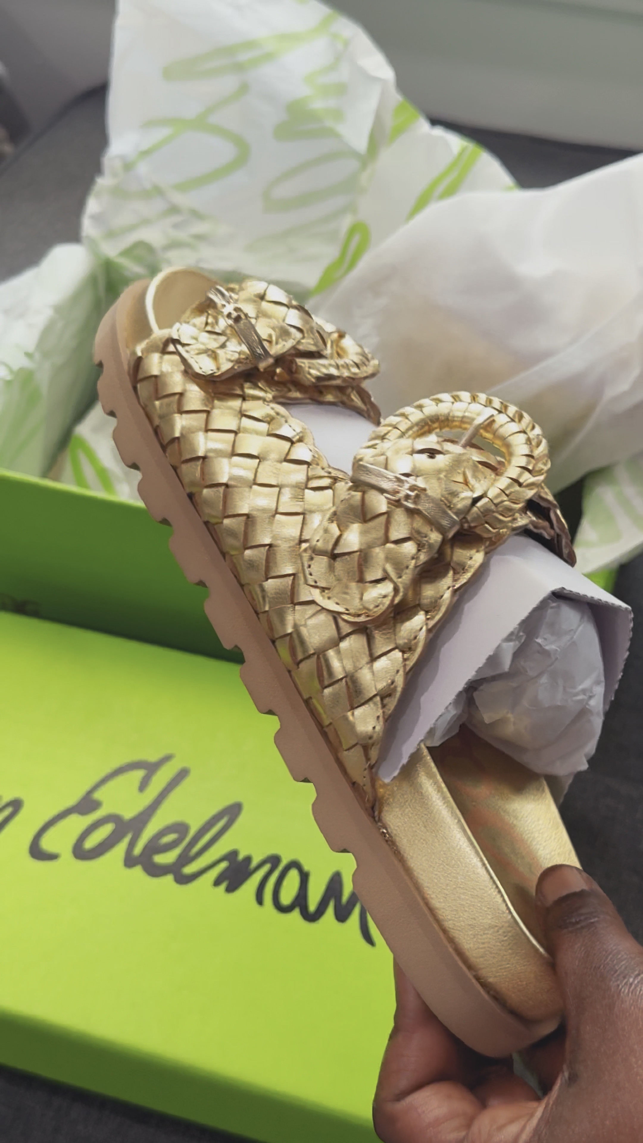 Sam Edelman Woven Leather Tiffanie Slide Footbed Sandals in gold for a golden summer! Adjustable straps. Super comfy on first wear! 


#LTKSaleAlert #LTKShoeCrush #LTKFindsUnder100