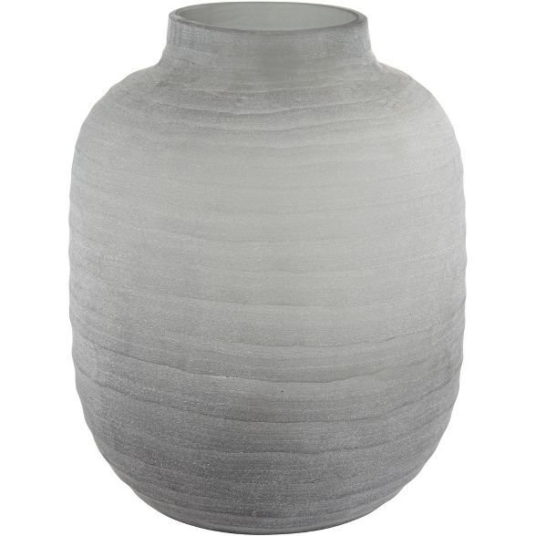Studio 55D Carramar 11" High Matte Gray Glass Decorative Vase | Target