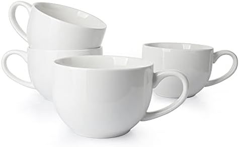 Sweese 622.401 Jumbo Mug Set- 24 Ounce Porcelain Mugs for Soup, Coffee, Tea, Ice Cream, Cereal, S... | Amazon (US)