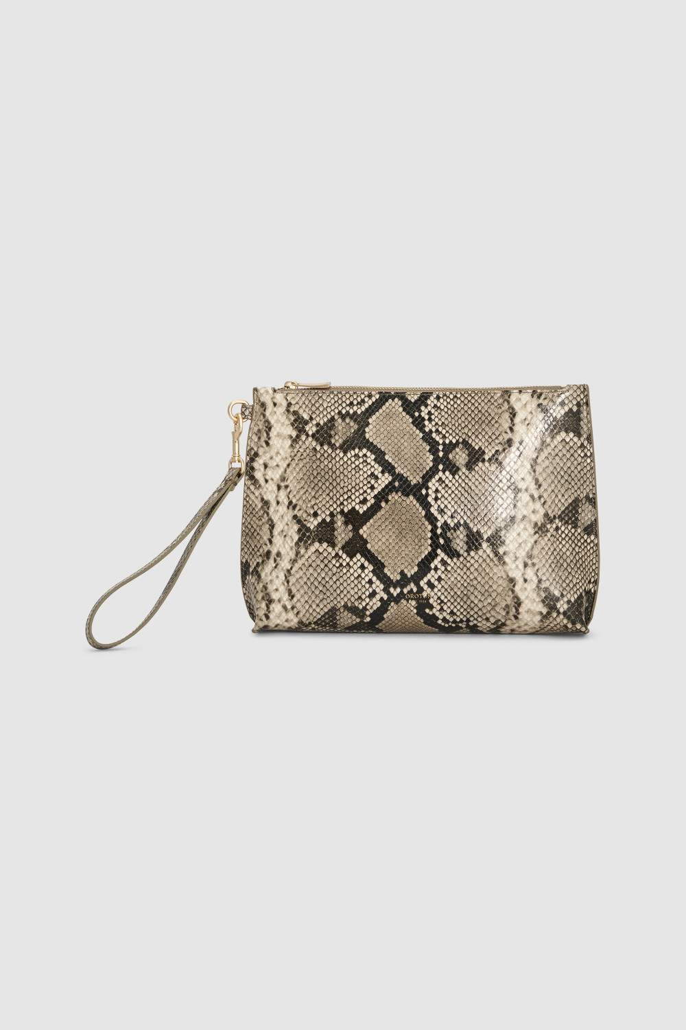 Cecile Pouch Taupe/Black | Oroton
