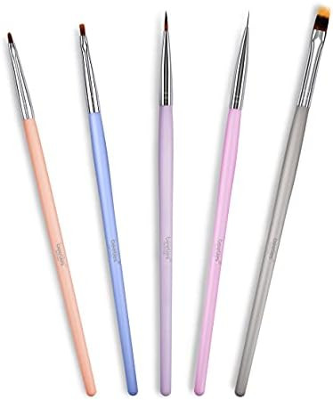 Beetles Nail Brushes Set, Gel Nail Polish Nail Art Design Painting Pen Tools with Nail Art Liner Bru | Amazon (US)