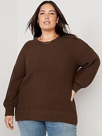 Textured-Knit Tunic Sweater for Women | Old Navy (US)