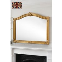 Classic Arched Mantle Mirror Gold 130(w)x89cm(h) | Debenhams UK