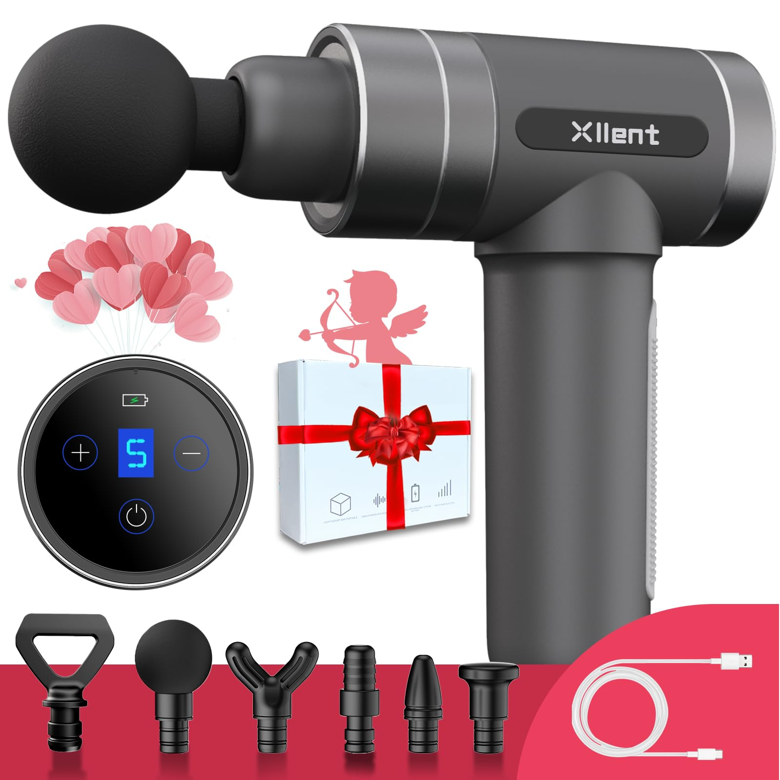Valentines Day Gifts for Him-Massage Gun Birthday Gifts for Women/Men - Portable Super Quiet Elec... | Amazon (US)