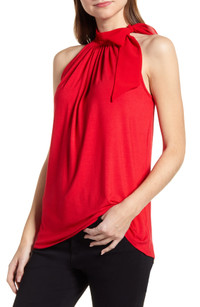 Click for more info about Loveapella Side Tie Halter Neck Blouse