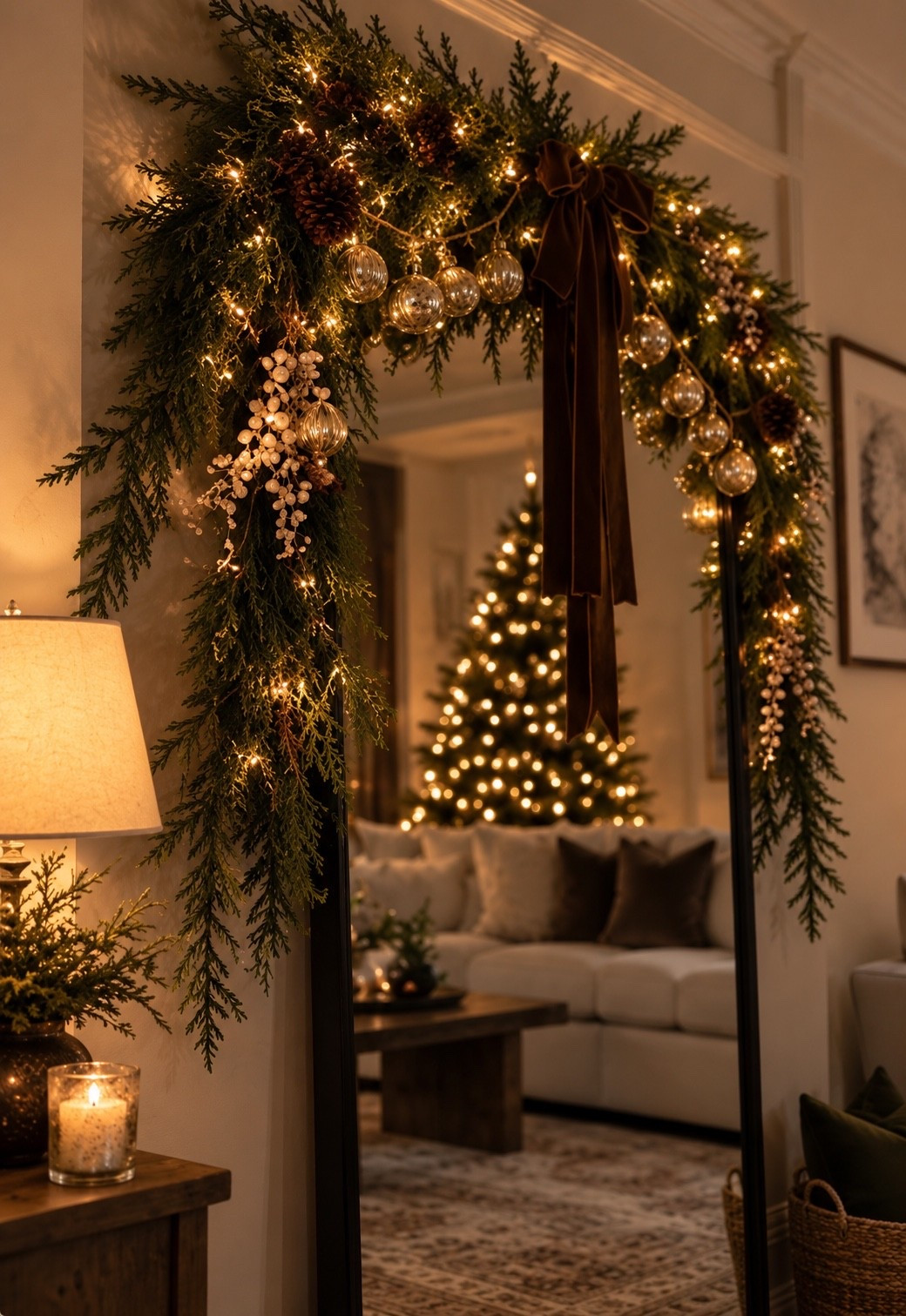 Christmas decorating might be my favorite part of the season 🤎🎄 This warm neutral Christmas look came together with some of my favorite Walmart + Amazon finds—layered evergreen garland, warm twinkle lights, vintage-inspired gold ornaments, soft berry stems and that gorgeous chocolate brown velvet bow. ✨

It feels cozy, collected and a little nostalgic without being overdone. Proof you can get that elevated Christmas look with affordable finds. 🤎

I linked all the Walmart + Amazon Christmas decor on LTK so you can recreate the look!

#WalmartChristmas #AmazonChristmas #ChristmasDecor #NeutralChristmas #LTKHome

#LTKSaleAlert #LTKSeasonal #LTKHome