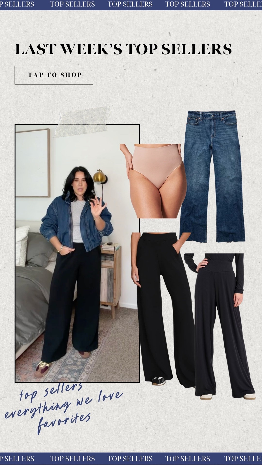 Last weeks top sellers! The viral spanx pants, my fav undies, dreamy drape high rise jeans & the softest target lounge pants! 

#LTKootd #LTKMidsize #LTKgrwm