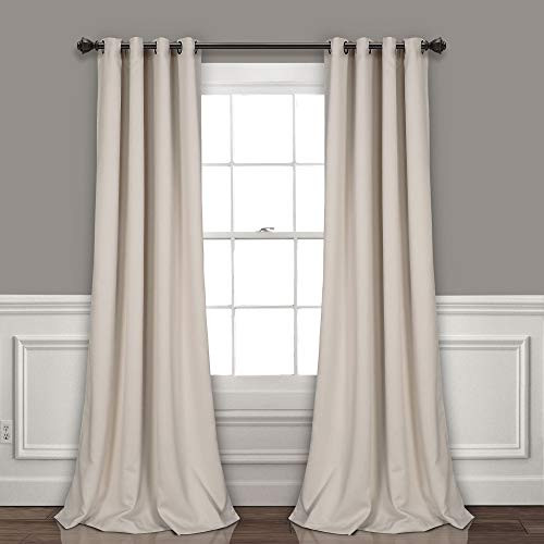 Lush Decor Wheat Curtains-Grommet Panel with Insulated Blackout Lining, Room Darkening Window Set (P | Amazon (US)