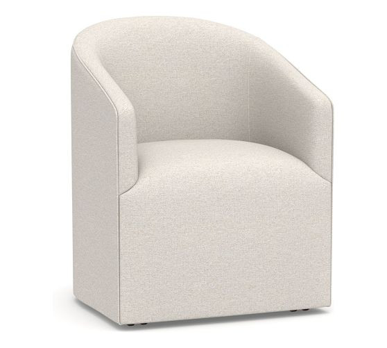 Baldwin Upholstered Barrel Back Dining Chair | Pottery Barn (US)