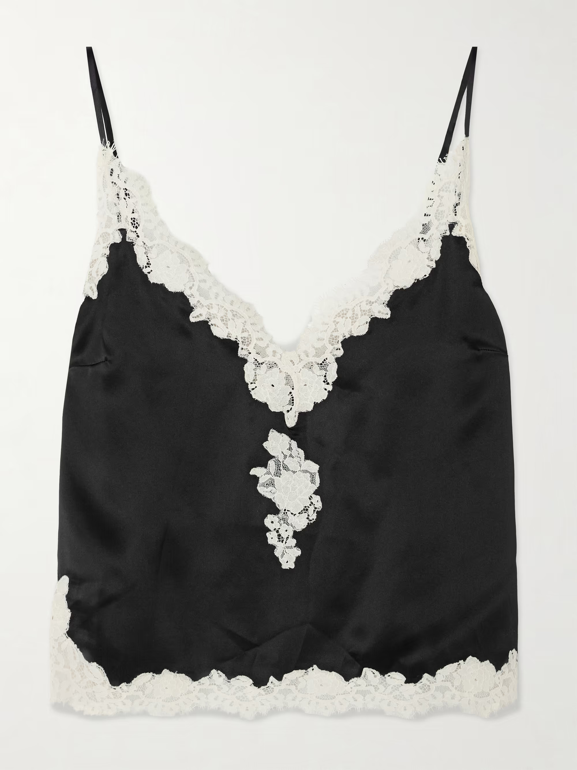 Kira corded lace-trimmed silk-satin camisole | NET-A-PORTER (UK & EU)