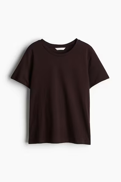 H & M - Cotton T-Shirt - Brown | H&M (US + CA)