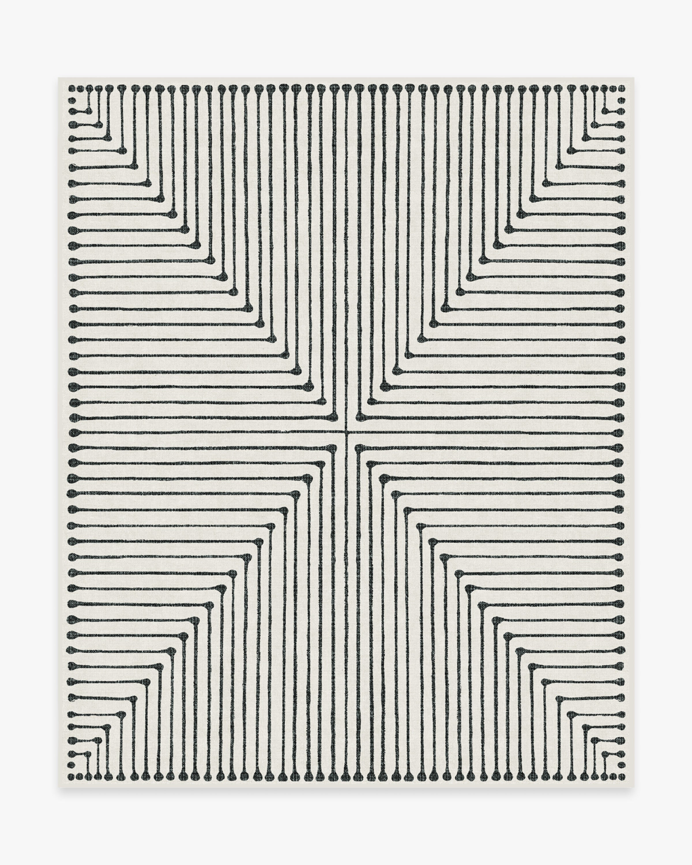 Jonathan Adler Inkdrop Black & Ivory Rug | Ruggable