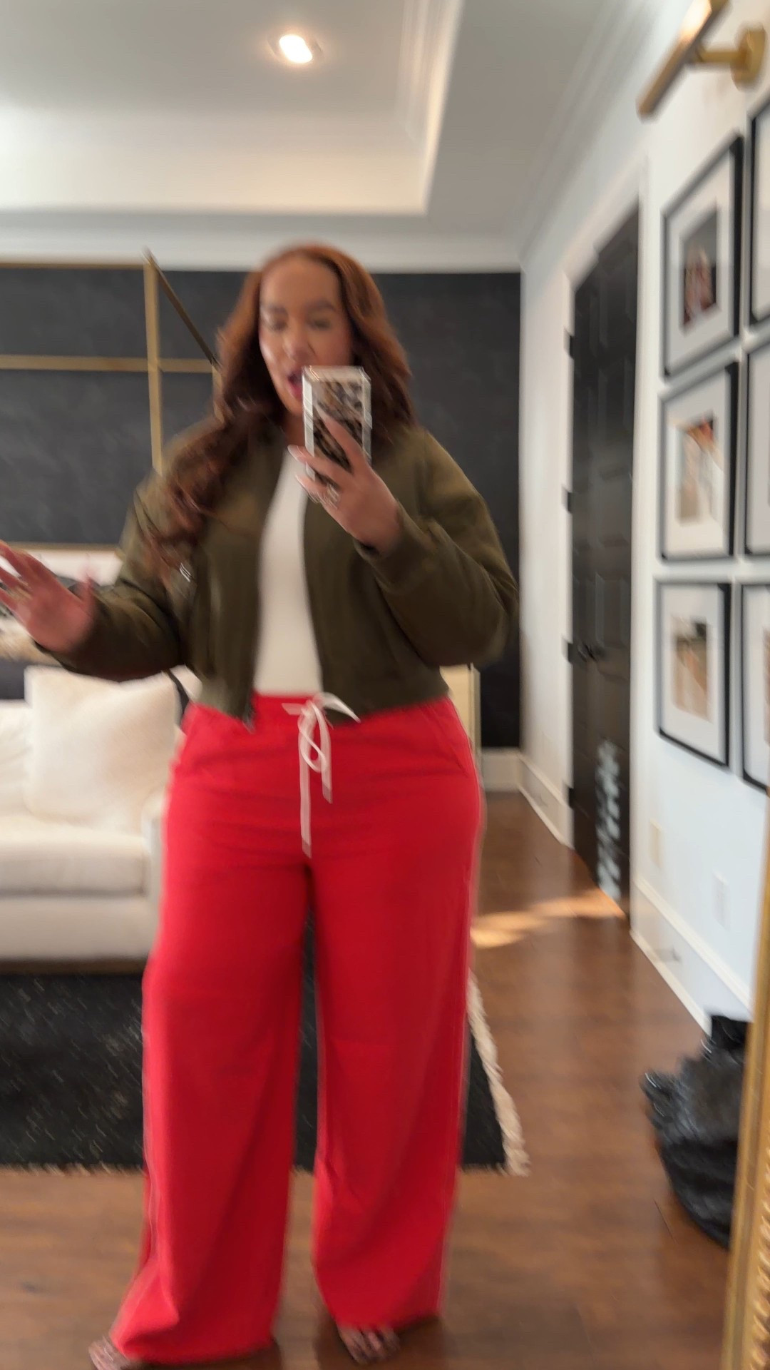 Spring transition fit! Yhese pants are chefs kiss. Wearing xxl 

#LTKgrwm #LTKPlusSize #LTKWorkwear