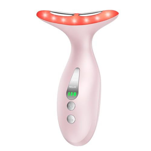 Facial & Neck Massager – Skin Firming, Wrinkle Reducer & Sculpting Tool | Portable LED Light Therapy for Face & Neck Care | Amazon (US)