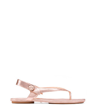 Tory Burch Minnie Travel Sandals, Metallic Leather | Tory Burch US