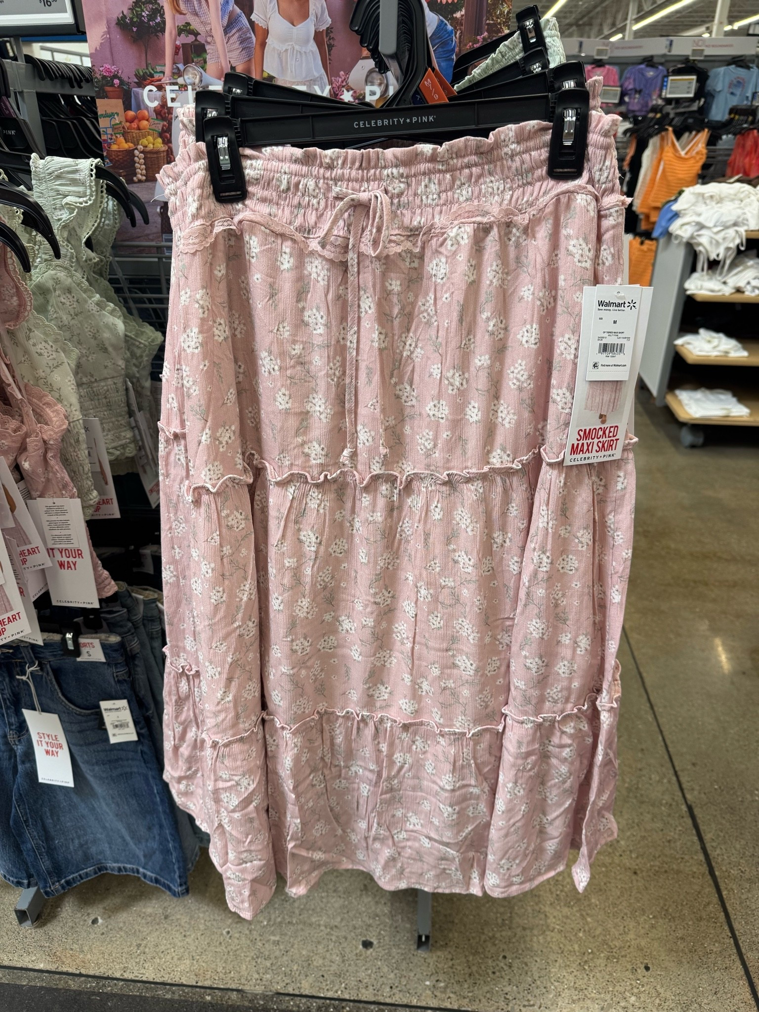 Walmart✨ Celebrity Pink Women's and Women's Plus Floral Print Tiered Maxi Skirt, Sizes XS-4X

#LTKSeasonal #LTKootd #LTKTravel