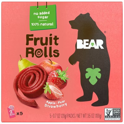 BEAR Fruit Rolls, Strawberry 3.5 OZ | Target