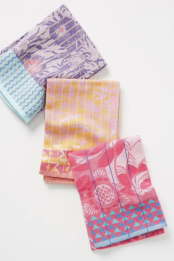 Elsa Jacquard Dish Towels, Set of 3 | Anthropologie (US)