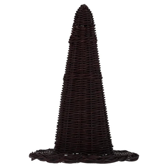 My Texas House Fall Small Wood and Glass Hurricane Candle Holder, Brown, 9" | Walmart (US)