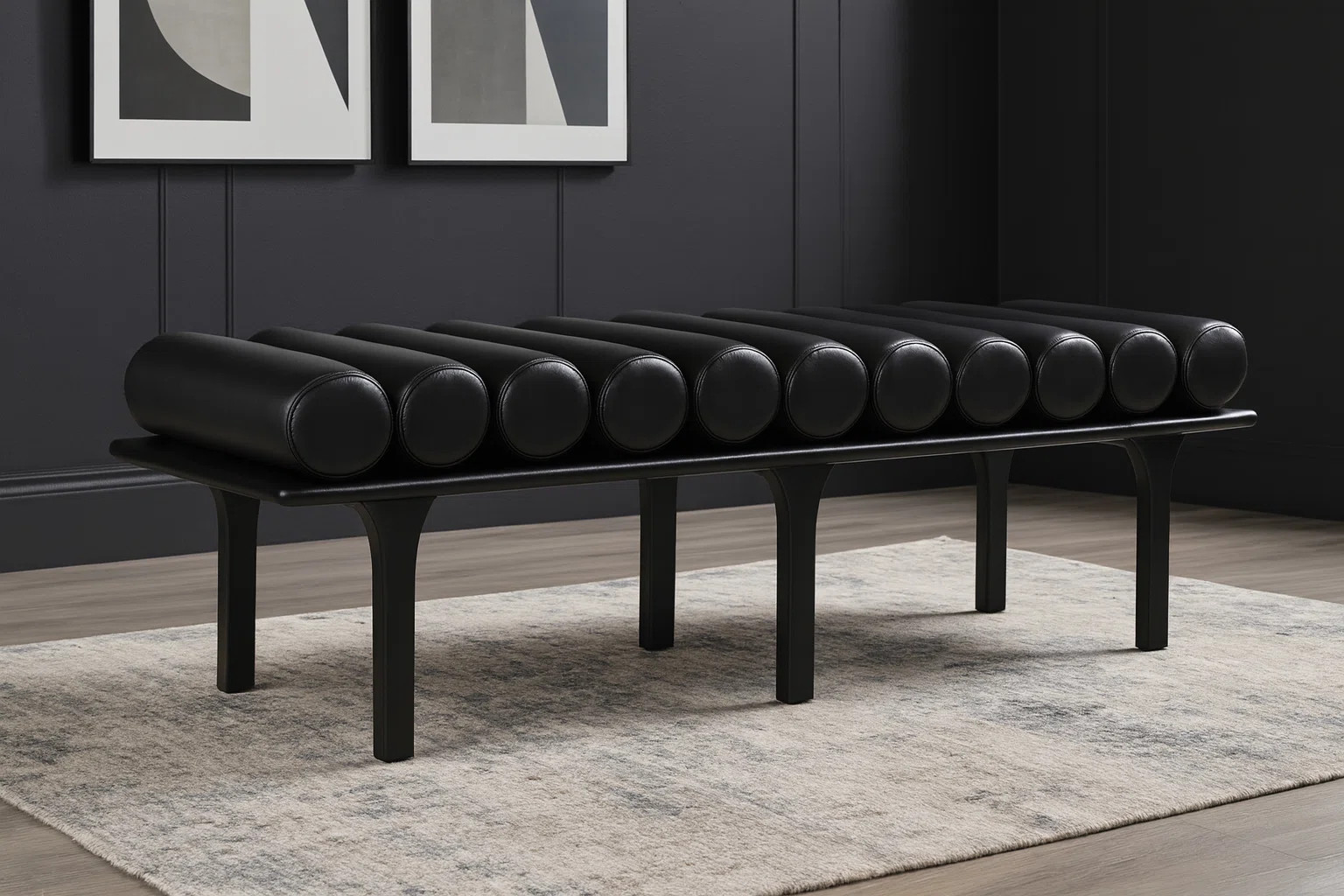Boutis Vegan Leather Upholstered Bench | Wayfair North America