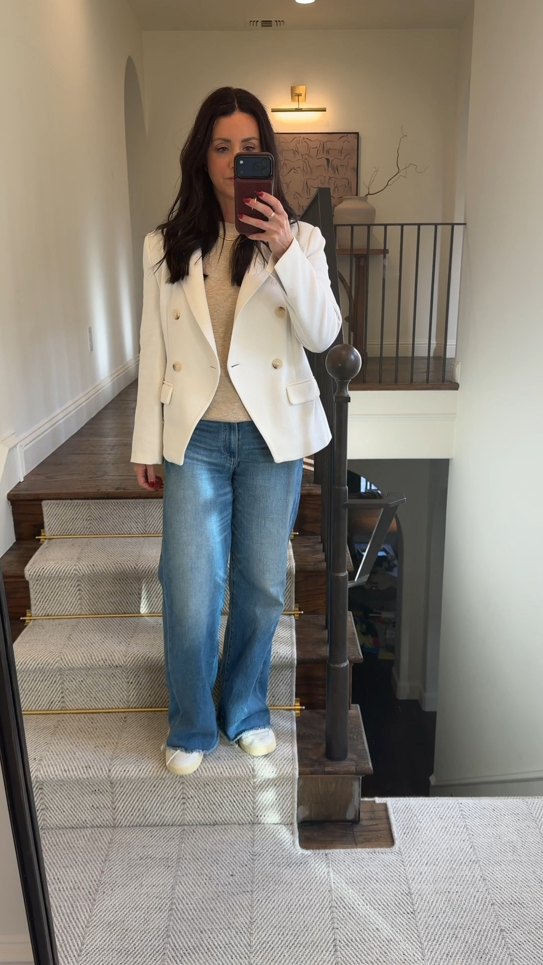 Always love a good denim and blazer look! 

#LTKSeasonal #LTKootd #LTKOver40