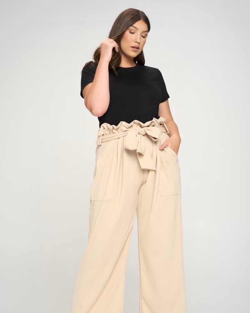 Plus Size Kathleen Paperbag Pants | Dia&Co | Dia & Co