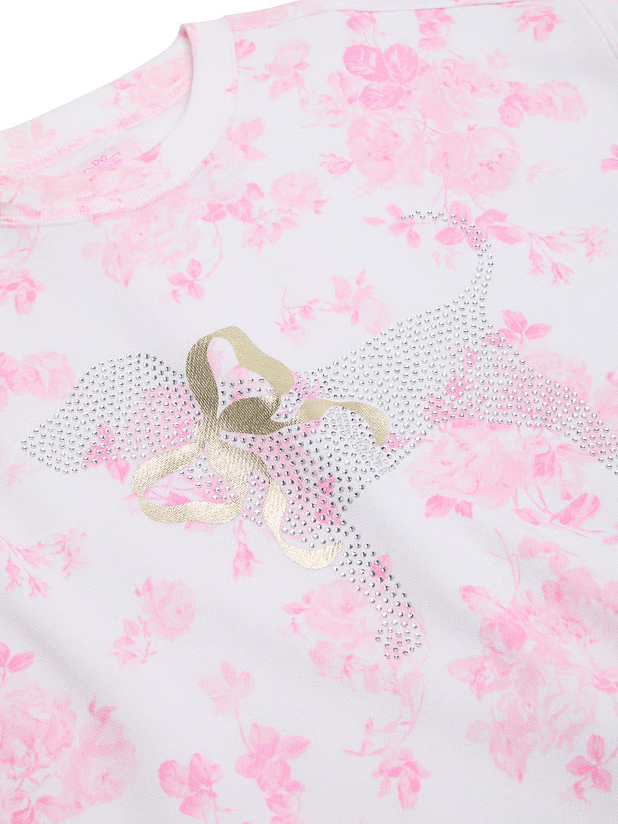 PINK x LoveShackFancy Oversized Crew Sweatshirt | Victoria's Secret (US / CA )