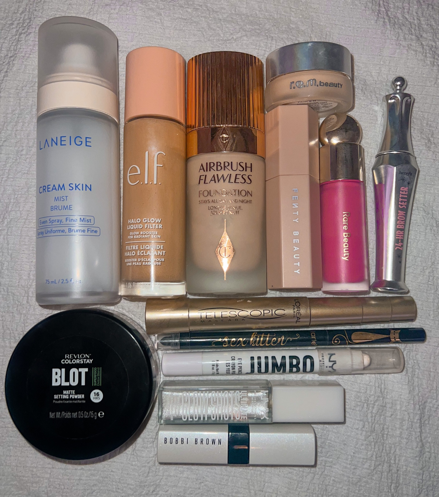 Makeup, makeup routine, makeup essentials, primer, setting spray, foundation, contour, bronzer, concealer, blush, liquid blush, eyebrow gel, eyebrows, setting powder, finishing powder, mascara, eyelashes, eyeliner, black eyeliner, white eyeliner, eyeshadow, liquid eyeshadow, lips, lipstick, lip tint, laneige #laneige elf #elf charlotte tillbury #charlottetillbury fenty #fenty fenty beauty #fentybeauty rare beauty #rarebeauty rem #rem rem beauty #rembeauty benefit #benefit revlon #revlon Nyx #nyx Bobbi Brown #bobbibrown
#Makeup #makeuproutine #makeupessentials #primer #settingspray #foundation #contour #bronzer #concealer #blush #liquidblush #eyebrowgel #eyebrows #settingpowder #finishingpowder #mascara #eyelashes #eyeliner #blackeyeliner #whiteeyeliner #eyeshadow #liquideyeshadow #lips #lipstick #liptint 

#LTKbeauty #LTKstyletip #LTKFestival