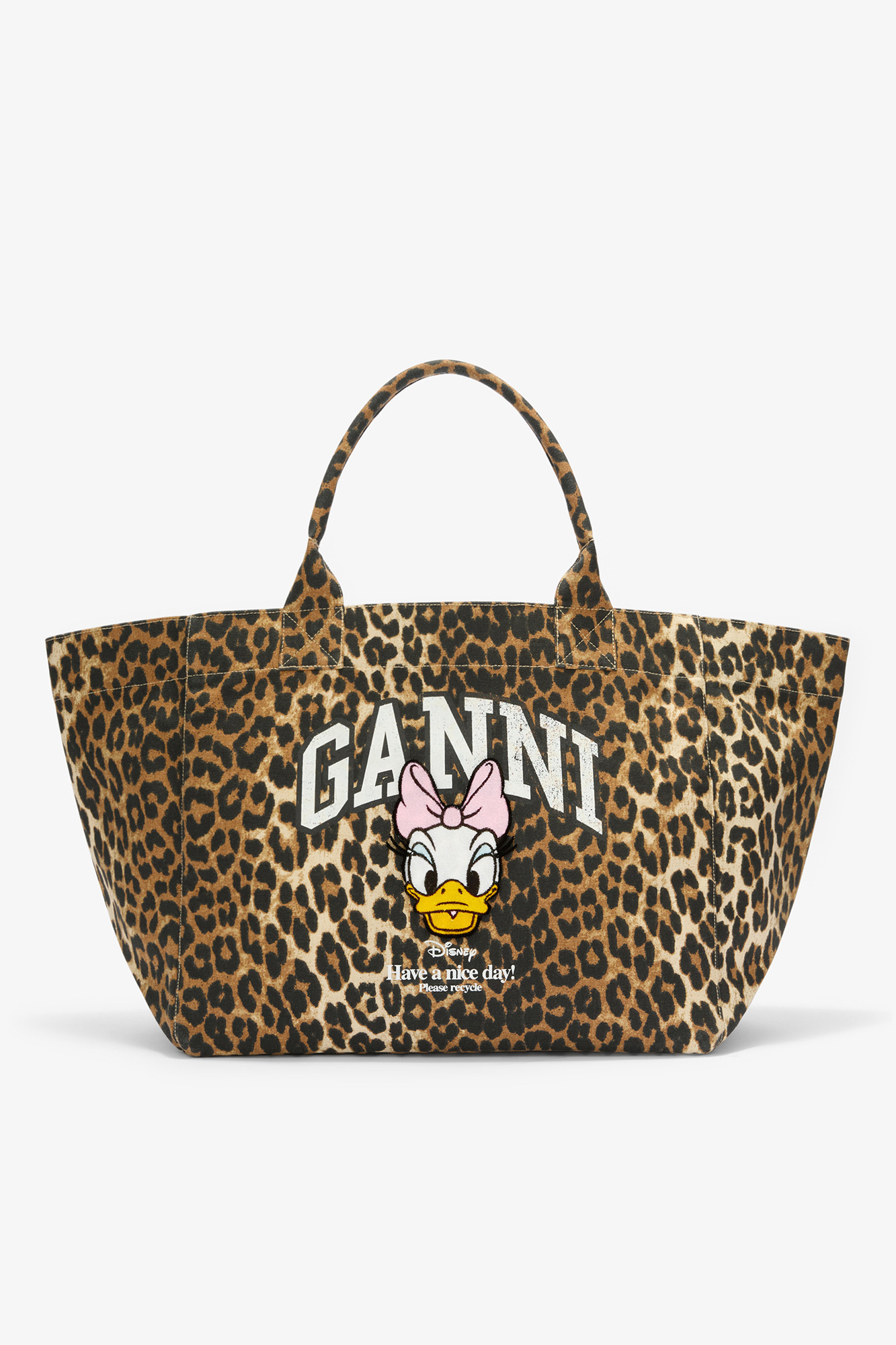 Daisy Duck Leopard XXL Tote | Ganni