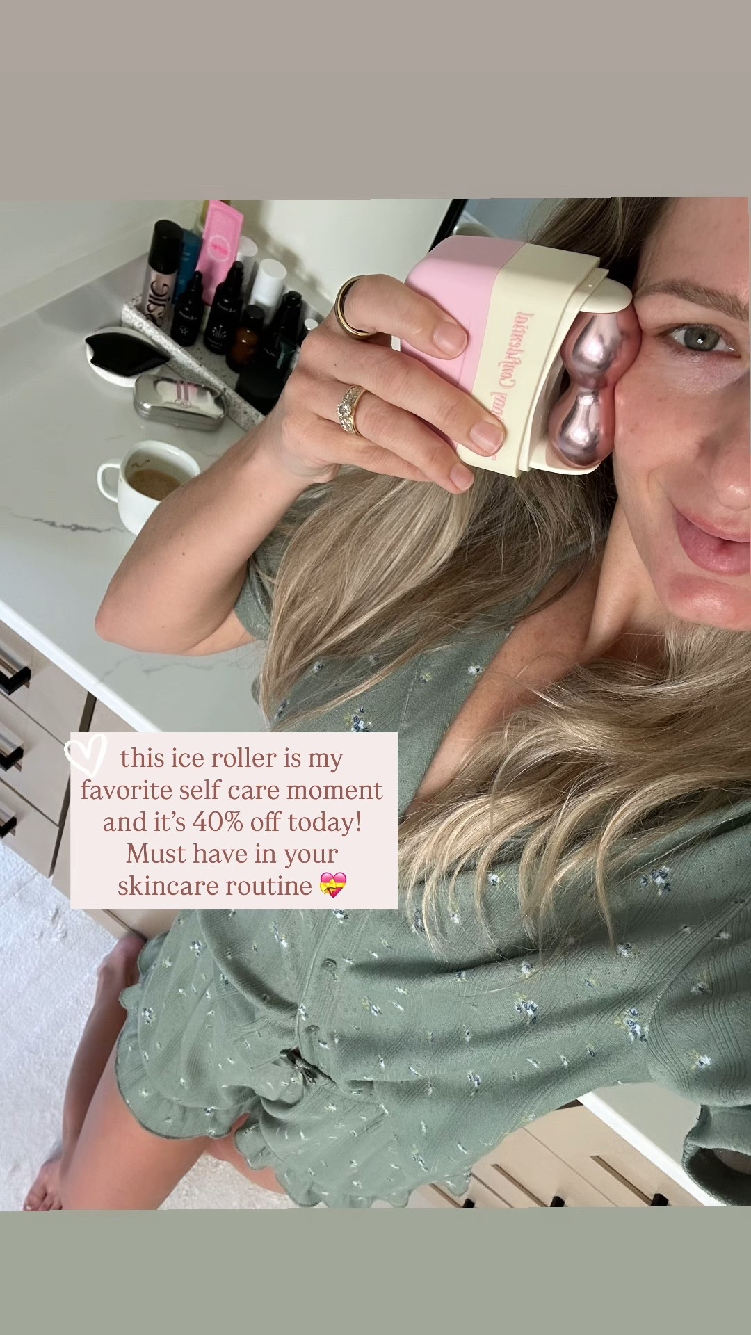 My ice roller / face massager is on major sale today! I use it daily and it’s my favorite skincare tool and self care moment! It makes a beautiful gift too! 💝 

#skincare #grwm #facetools #beauty #amroutine #morningroutine #over40 #momgift #giftideasforher

#LTKCyberWeek 

#LTKmorningroutine #LTKselfcare