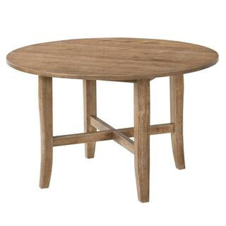 Kendric Rustic Oak Dining Table | The Home Depot