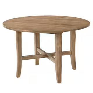 Kendric Rustic Oak Dining Table | The Home Depot