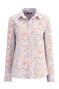 Women's No Iron Supima Cotton Long Sleeve Shirt | Lands' End (US)