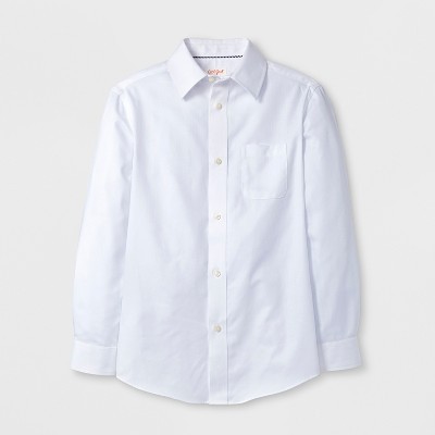 Boys' Long Sleeve Button-Down Shirt - Cat & Jack™ White | Target