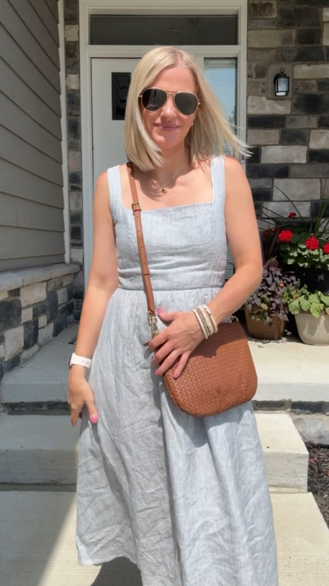 I’ve been wanting to wear this linen dress from @Quince all summer and finally wore it this week! I’m wearing an XSMALL.

#LTKootd #LTKOver40 #LTKPetite