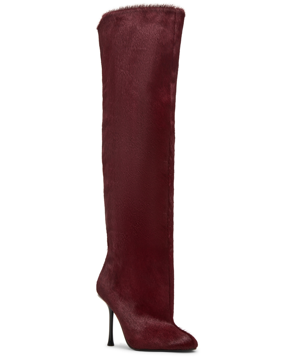 Steve Madden Women's Alluring-h Stovepipe Dress Boots - Red Calf Hair | Macy's