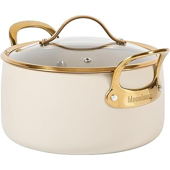 bloomhouse 6 Quart Heavy Duty Aluminum Premium PFA Free Ceramic Nonstick Dutch Oven Pot with Lid ... | Amazon (US)