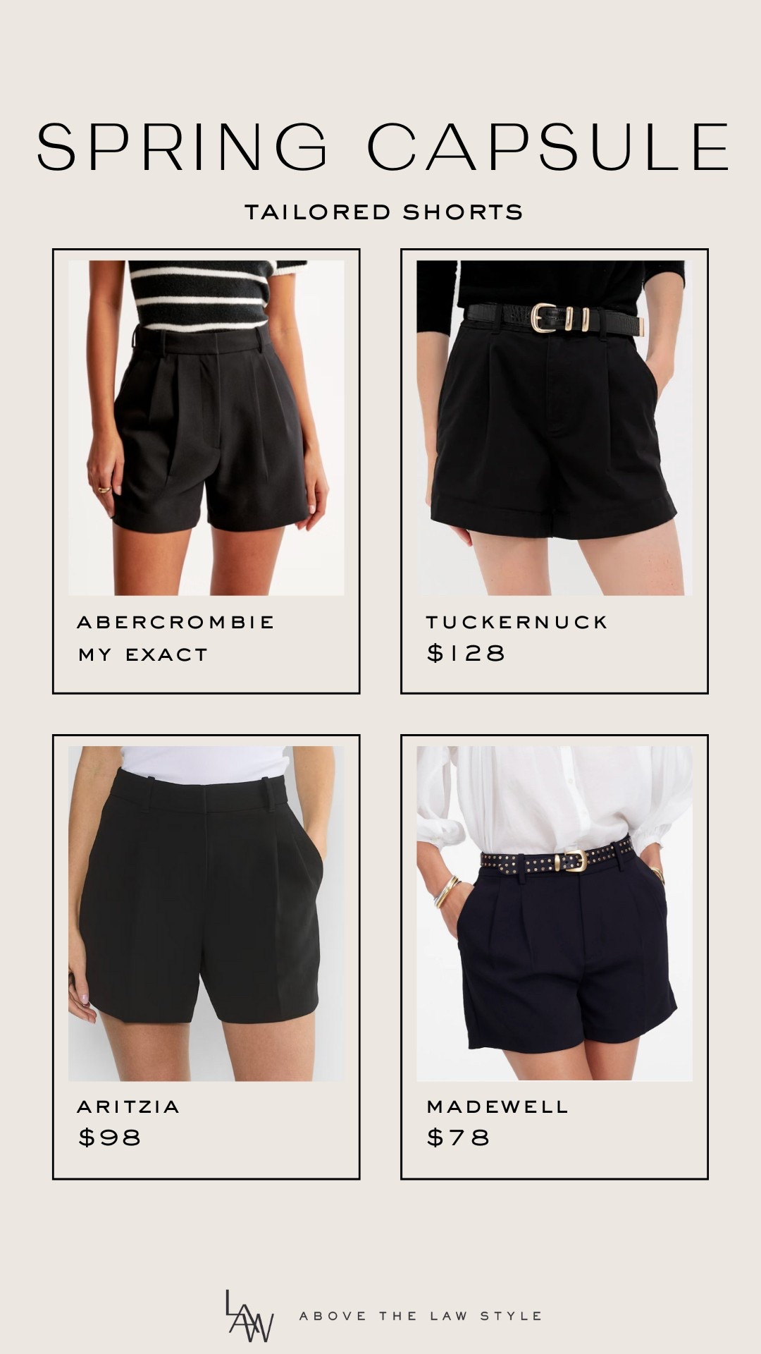 Spring Capsule: Tailored Shorts

#LTKStyleTip #LTKFindsUnder100 #LTKFindsUnder50