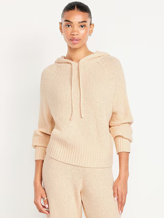Bouclé Pullover Hoodie Sweater | Old Navy (US)