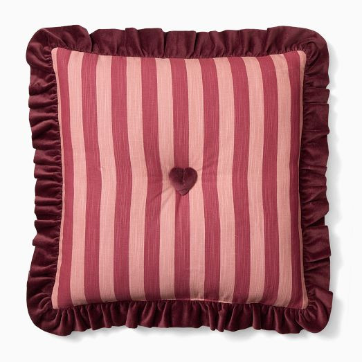 Button-Tufted Heart Pillow Cover | West Elm (US)