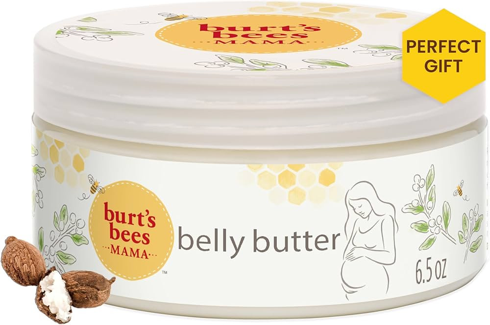 Burt's Bees Mama Belly Butter, Stretch Mark Cream for Pregnancy Massages Body & Reduces Scar Appe... | Amazon (US)