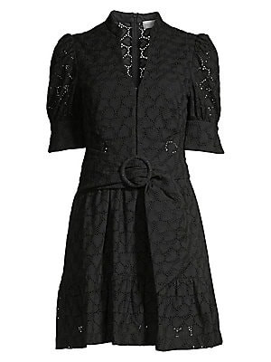 Valentina Eyelet Mini Dress | Saks Fifth Avenue