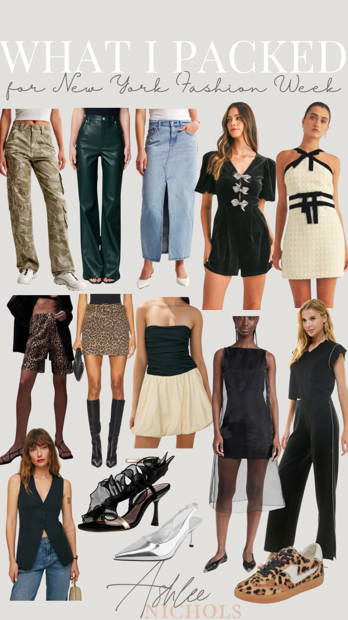 What I packed for New York Fashion Week!

Amazon fashion, leopard shorts, black tulle dress, matching set, silver heels, camo cargo pants, NYFW

#LTKStyleTip #LTKShoeCrush #LTKNYFW