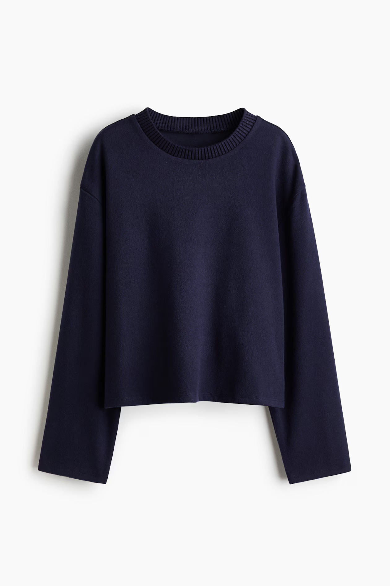 Oversized sweatshirt - Navy blue - Ladies | H&M GB | H&M (UK, MY, IN, SG, PH, TW, HK)