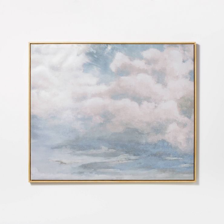 36" x 30" Clouds Framed Wall Canvas - Threshold™ designed with Studio McGee | Target