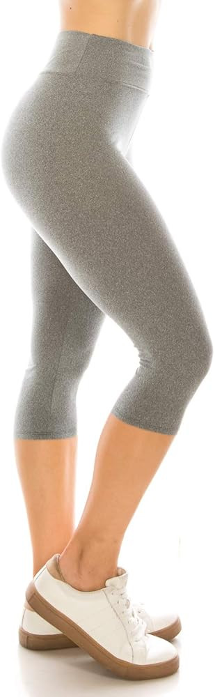 Leggings Depot High Waisted Leggings for Women Buttery Smooth & Soft Women's Solid Yoga - Reg, Pl... | Amazon (US)