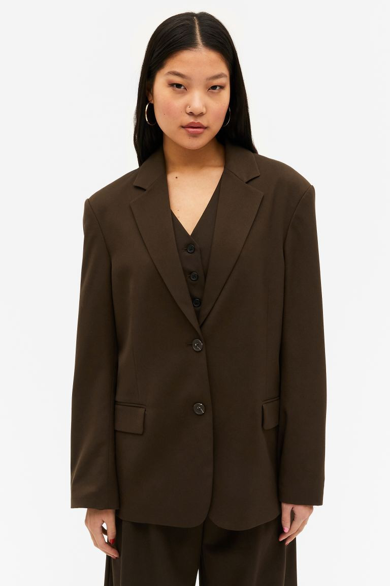 Oversized single breasted blazer | H&M (UK, MY, IN, SG, PH, TW, HK)