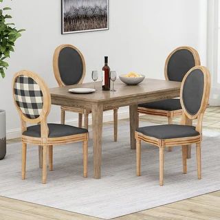 Phinnaeus French Country Dining Chairs (Set of 4) by Christopher Knight Home | Bed Bath & Beyond